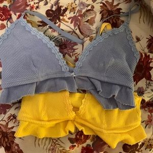 two bralettes, never been worn.